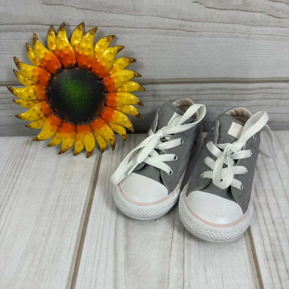 Converse‎ Chuck Taylor All Star Gray Sneakers Toddler Shoes 7C